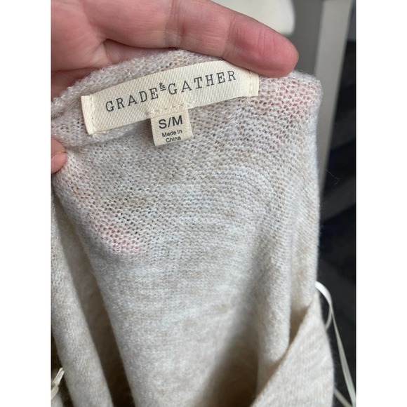 Grade & Gather tan sweater dress w/ pockets, size S/M, NWOT - Picture 7 of 7